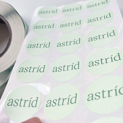 مخصص نص صورة لاصق الطباعة جولة ملصقات التسمية للماء الفينيل ملصق لفة