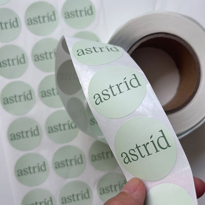 مخصص نص صورة لاصق الطباعة جولة ملصقات التسمية للماء الفينيل ملصق لفة