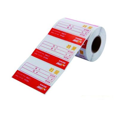 85x11mm طباعة الباركود عالية اللاصق تسميات الشحن المخصصة