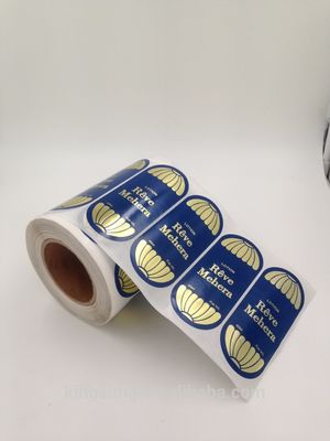 طباعة مخصصة Hot Gold Stamp Label Paper Roll
