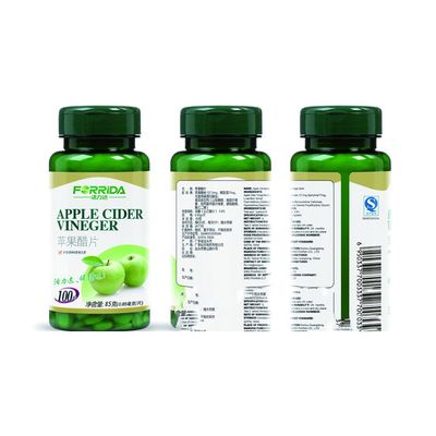 PET 10ml 20ml 30ml العلامات التحذيرية للأدوية زجاجة صيدلية