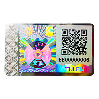 ملصقات الأمان الواضحة للعبث بكود QR من الفينيل