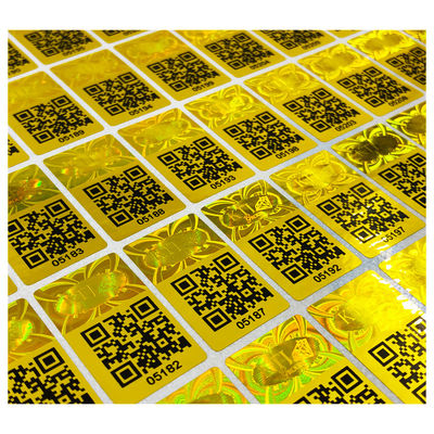ملصقات الأمان الواضحة للعبث بكود QR من الفينيل