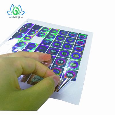 ملصقات الباركود المضادة للتزوير Silver Goil 3D العبث