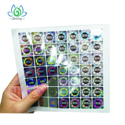 ملصقات الباركود المضادة للتزوير Silver Goil 3D العبث