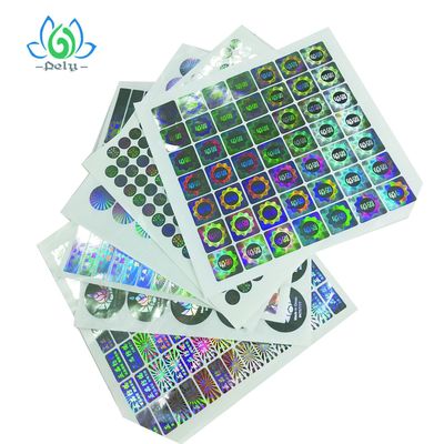 ملصقات الباركود المضادة للتزوير Silver Goil 3D العبث