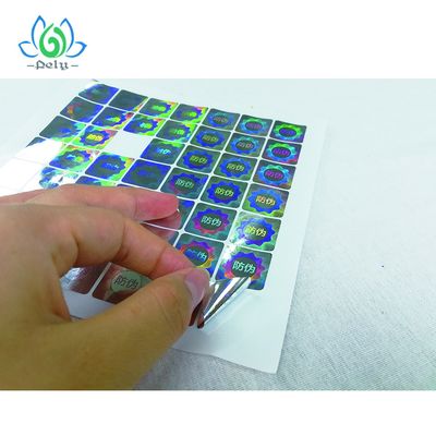 ملصقات الباركود المضادة للتزوير Silver Goil 3D العبث