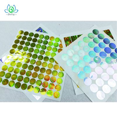 الملصقات الأمنية الواضحة للعبث الملونة للحماية