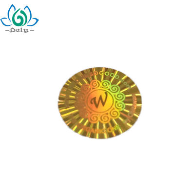 Pely Round Tamper Seal Stickers ملصقات الهولوغرام ثلاثية الأبعاد المخصصة