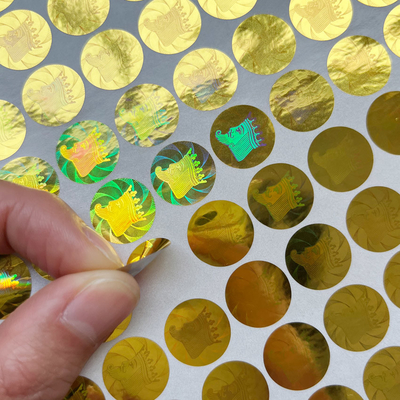 3D الطباعة العبث ختم ملصقات الهولوغرام ملصق تسمية الكرتون الختم